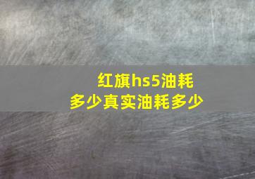 红旗hs5油耗多少真实油耗多少