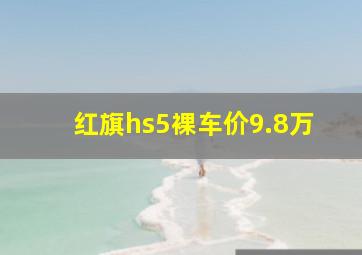 红旗hs5裸车价9.8万