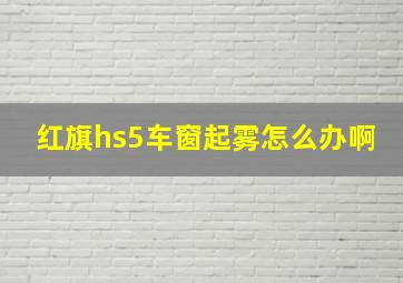 红旗hs5车窗起雾怎么办啊