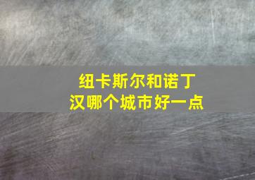 纽卡斯尔和诺丁汉哪个城市好一点