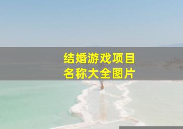 结婚游戏项目名称大全图片