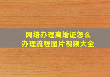 网络办理离婚证怎么办理流程图片视频大全