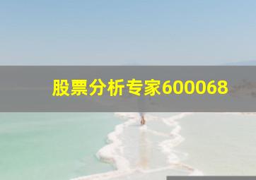 股票分析专家600068