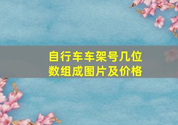 自行车车架号几位数组成图片及价格