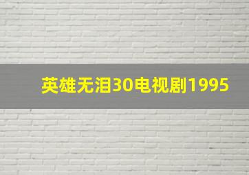 英雄无泪30电视剧1995