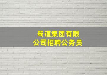 蜀道集团有限公司招聘公务员