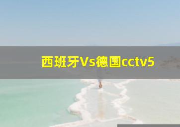 西班牙Vs德国cctv5