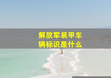 解放军装甲车辆标识是什么