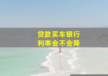 贷款买车银行利率会不会降