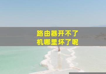 路由器开不了机哪里坏了呢