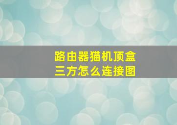 路由器猫机顶盒三方怎么连接图