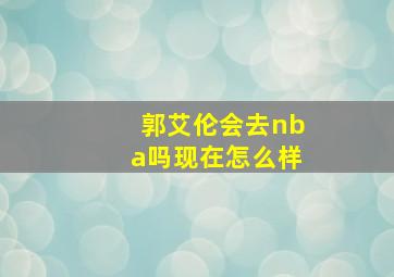 郭艾伦会去nba吗现在怎么样