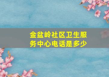 金盆岭社区卫生服务中心电话是多少