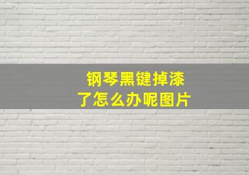 钢琴黑键掉漆了怎么办呢图片