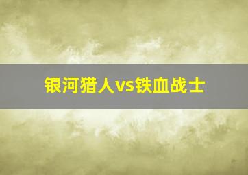 银河猎人vs铁血战士