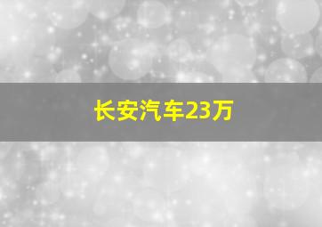 长安汽车23万