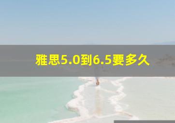 雅思5.0到6.5要多久