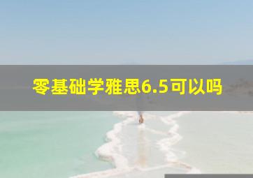 零基础学雅思6.5可以吗