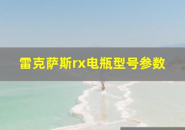 雷克萨斯rx电瓶型号参数