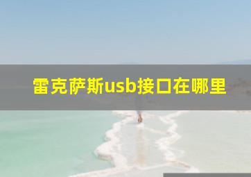 雷克萨斯usb接口在哪里