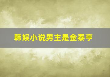 韩娱小说男主是金泰亨