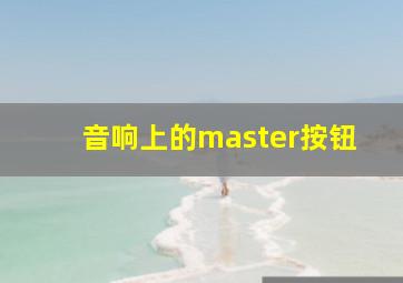 音响上的master按钮