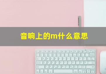 音响上的m什么意思