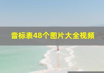 音标表48个图片大全视频