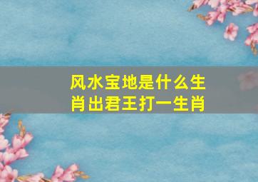 风水宝地是什么生肖出君王打一生肖