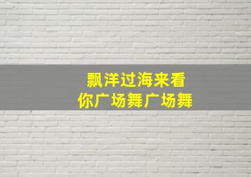 飘洋过海来看你广场舞广场舞