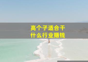 高个子适合干什么行业赚钱