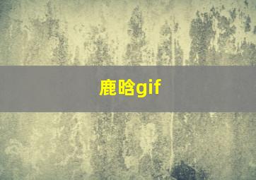 鹿晗gif