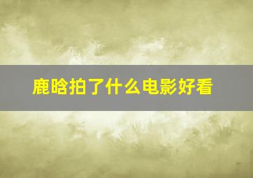 鹿晗拍了什么电影好看