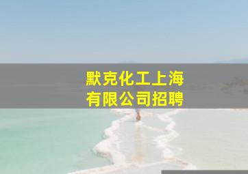 默克化工上海有限公司招聘